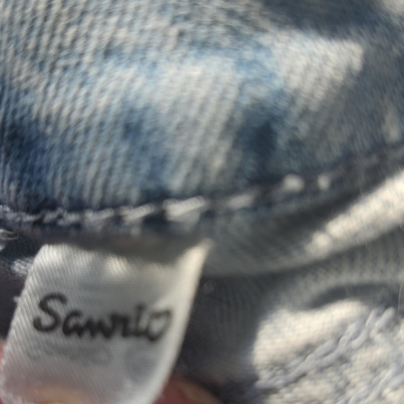 Sanrio Hello Kitty H&M Teen Girl US 12 Loose Fit Wide Leg Cargo Jeans Denim - Picture 11 of 16